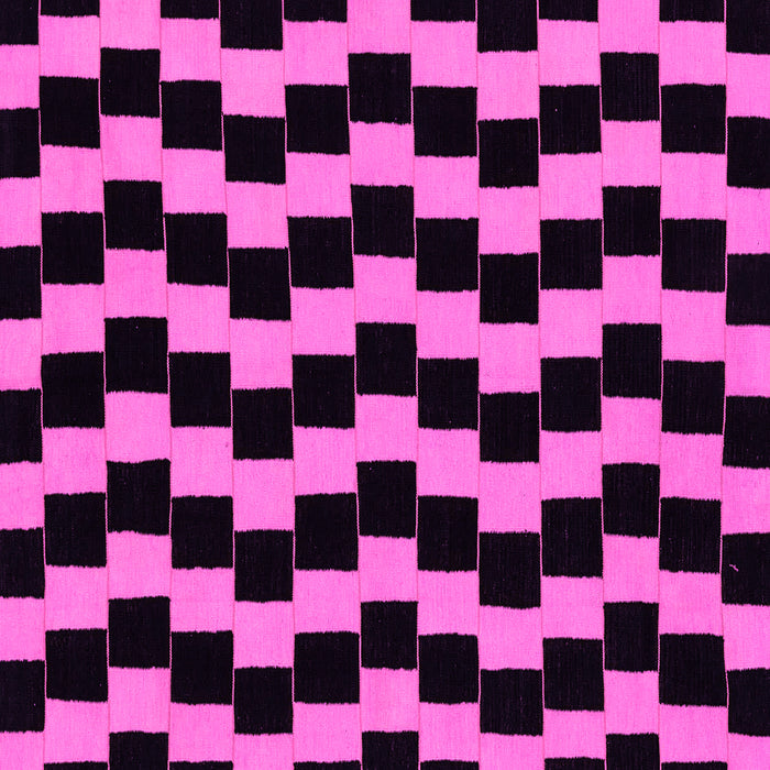 Square Machine Washable Abstract Pink Modern Rug, wshabs1931pnk