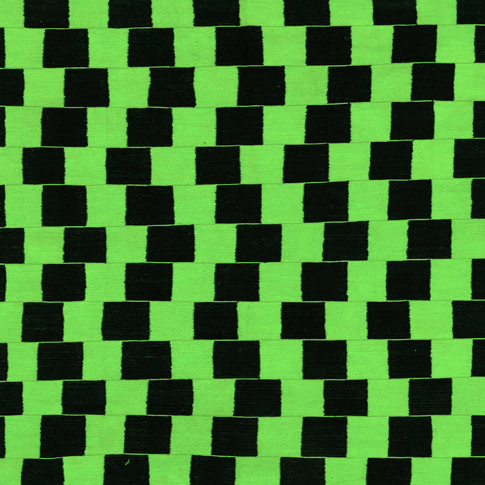 Square Abstract Green Modern Rug, abs1931grn