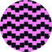 Round Machine Washable Abstract Purple Modern Area Rugs, wshabs1931pur