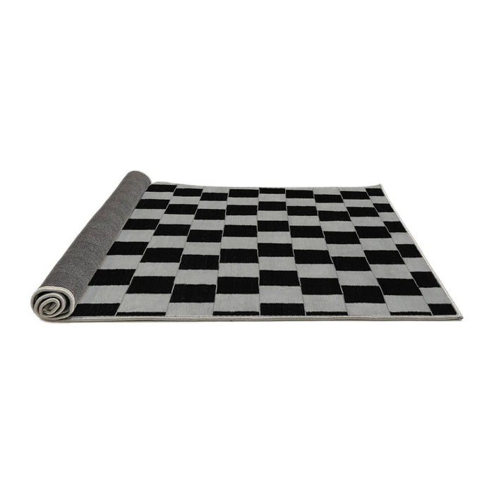 Sideview of Abstract Gray Modern Rug, abs1931gry