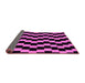 Sideview of Abstract Pink Modern Rug, abs1931pnk