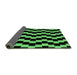 Sideview of Abstract Emerald Green Modern Rug, abs1931emgrn