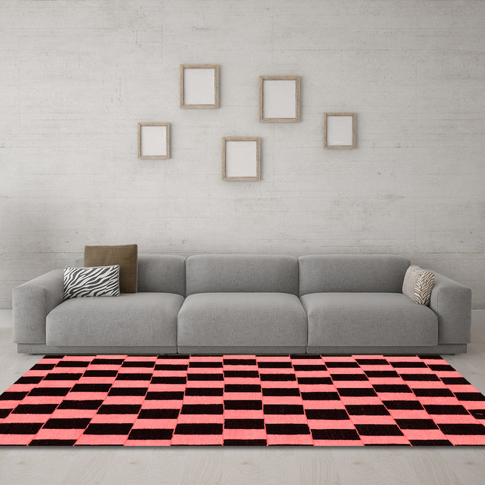 Modern Red Washable Rugs