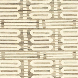 Square Abstract Brownish Green Solid Rug, abs1932