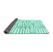 Sideview of Solid Turquoise Modern Rug, abs1932turq