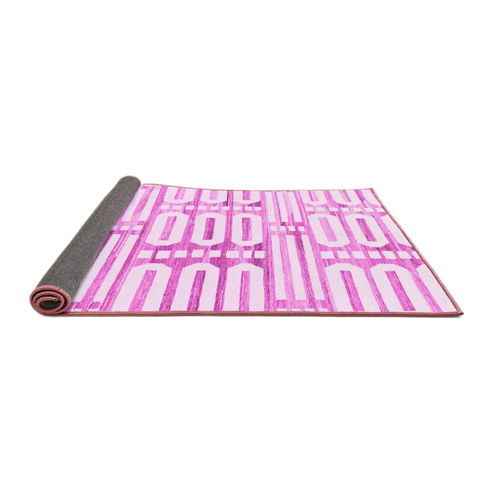 Sideview of Solid Pink Modern Rug, abs1932pnk