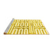 Sideview of Machine Washable Solid Yellow Modern Rug, wshabs1932yw