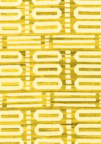 Solid Yellow Modern Rug, abs1932yw