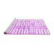 Sideview of Machine Washable Solid Purple Modern Area Rugs, wshabs1932pur