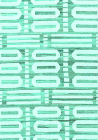 Solid Turquoise Modern Rug, abs1932turq