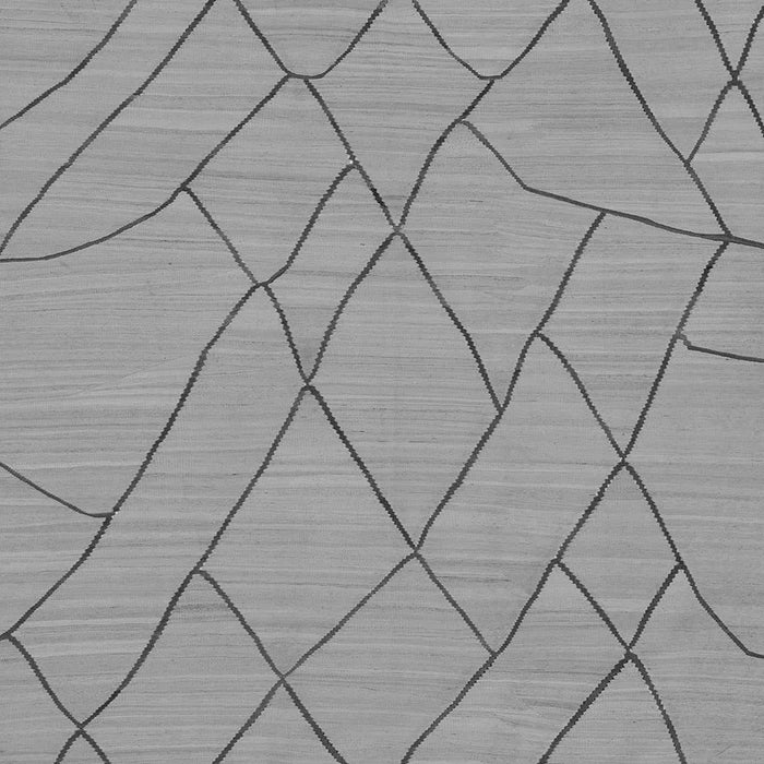 Square Solid Gray Modern Rug, abs1933gry