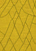 Machine Washable Solid Yellow Modern Rug, wshabs1933yw