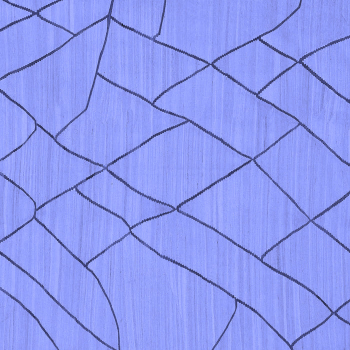 Square Machine Washable Solid Blue Modern Rug, wshabs1933blu