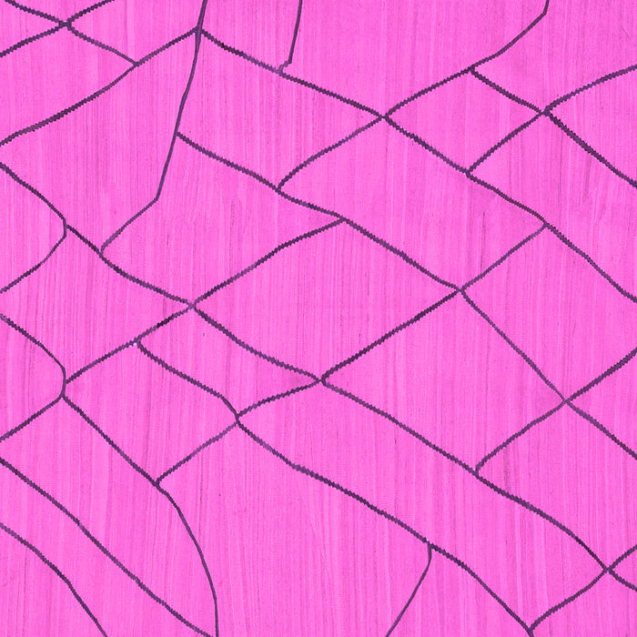 Square Machine Washable Solid Pink Modern Rug, wshabs1933pnk