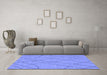 Machine Washable Solid Blue Modern Rug in a Living Room, wshabs1933blu