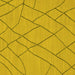 Square Machine Washable Solid Yellow Modern Rug, wshabs1933yw