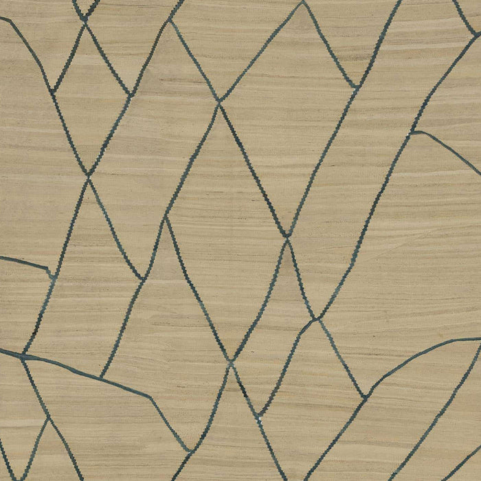 Machine Washable Abstract Brass Green Rug, wshabs1933