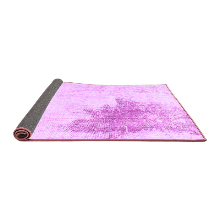 Sideview of Solid Purple Modern Rug, abs1934pur