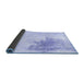 Sideview of Solid Blue Modern Rug, abs1934blu