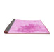 Sideview of Solid Pink Modern Rug, abs1934pnk