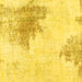 Square Solid Yellow Modern Rug, abs1934yw