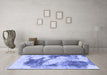 Machine Washable Abstract Blue Modern Rug in a Living Room, wshabs1935blu