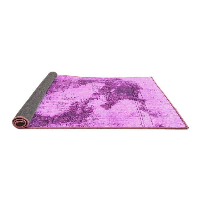 Sideview of Abstract Pink Modern Rug, abs1935pnk