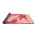 Abstract Red Modern Area Rugs