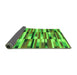 Sideview of Abstract Green Modern Rug, abs1936grn