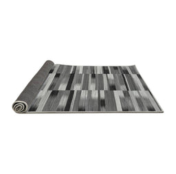 Sideview of Abstract Gray Modern Rug, abs1936gry
