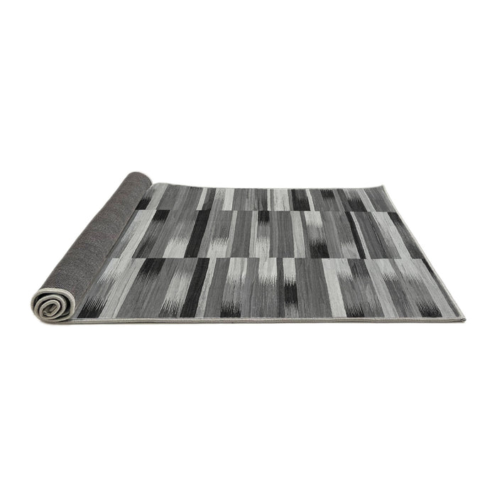 Sideview of Abstract Gray Modern Rug, abs1936gry