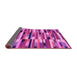 Sideview of Abstract Pink Modern Rug, abs1936pnk