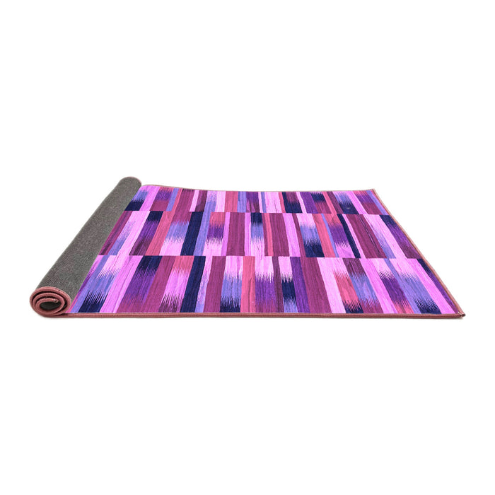 Sideview of Abstract Purple Modern Rug, abs1936pur