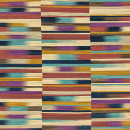 Square Machine Washable Abstract Chestnut Brown Rug, wshabs1936