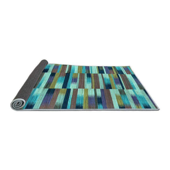 Sideview of Abstract Light Blue Modern Rug, abs1936lblu