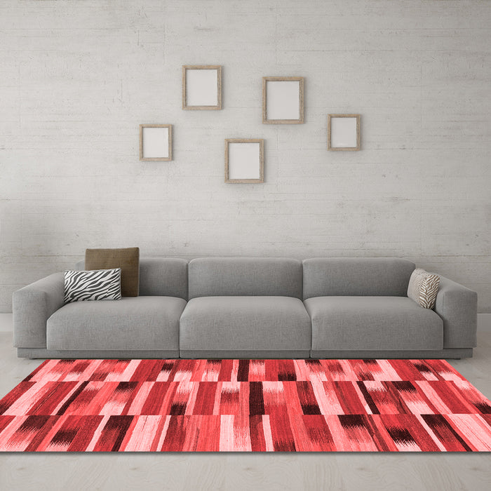 Modern Red Washable Rugs
