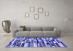 Machine Washable Abstract Blue Modern Rug in a Living Room, wshabs1936blu