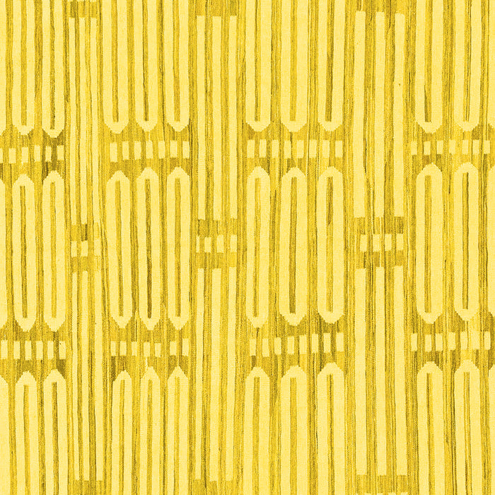 Square Solid Yellow Modern Rug, abs1937yw