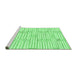 Sideview of Machine Washable Solid Emerald Green Modern Area Rugs, wshabs1937emgrn