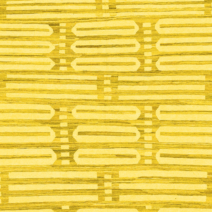 Machine Washable Solid Yellow Modern Rug, wshabs1937yw