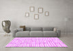 Machine Washable Solid Purple Modern Area Rugs in a Living Room, wshabs1937pur