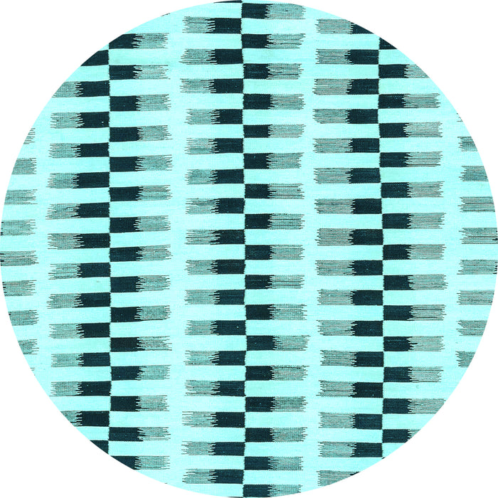 Round Solid Light Blue Modern Rug, abs1938lblu
