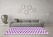 Machine Washable Solid Purple Modern Area Rugs in a Living Room, wshabs1938pur