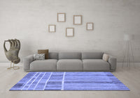 Machine Washable Abstract Blue Modern Rug, wshabs1939blu