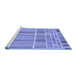 Sideview of Machine Washable Abstract Blue Modern Rug, wshabs1939blu