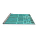 Sideview of Machine Washable Abstract Light Blue Modern Rug, wshabs1939lblu