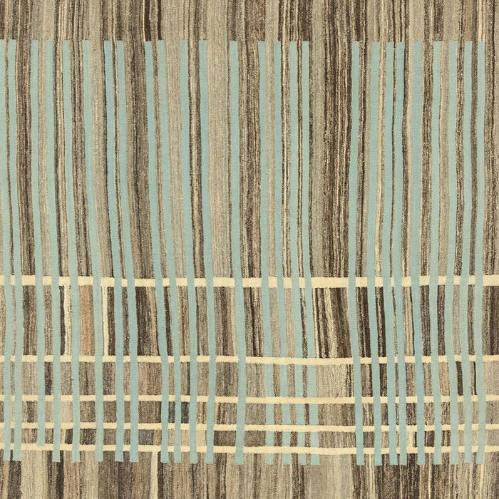 Square Abstract Brown Modern Rug, abs1939