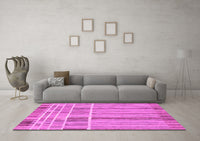 Machine Washable Abstract Pink Modern Rug, wshabs1939pnk