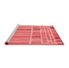 Modern Red Washable Rugs