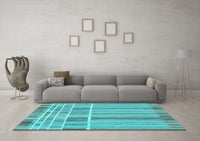 Machine Washable Abstract Light Blue Modern Rug, wshabs1939lblu